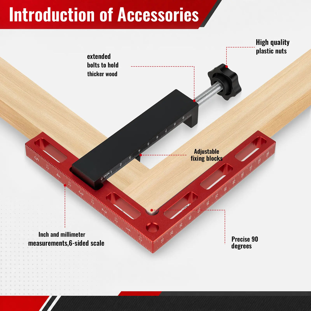 90° Woodworking Corner Clamps